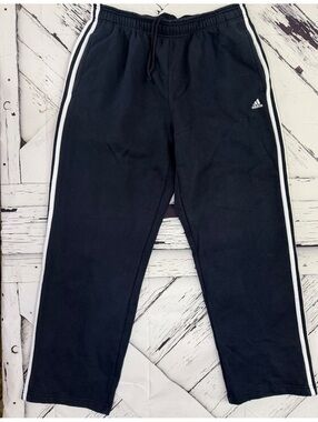 Vintage Adidas Retro  Y2K 3-Stripes Track Pants Navy/White Joggers Men’s Large